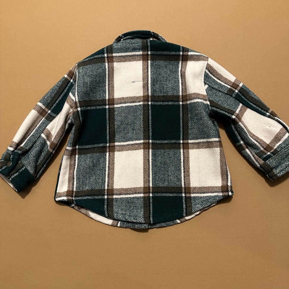 Plaid Button-Up Jacket - Picture 3 of 3